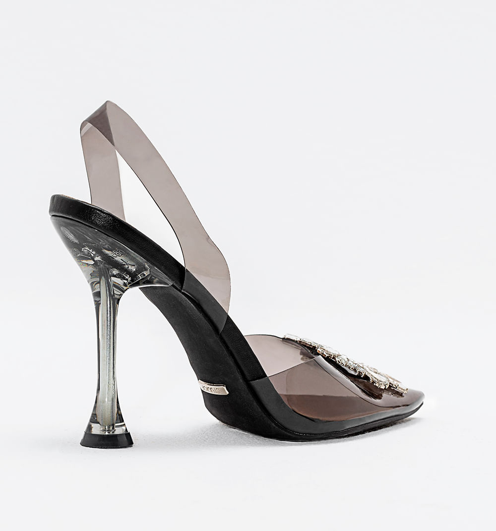 Estileto con tacon tipo copa con detalle