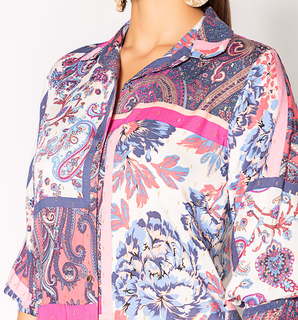 Bluson camisero con abertura profundas e