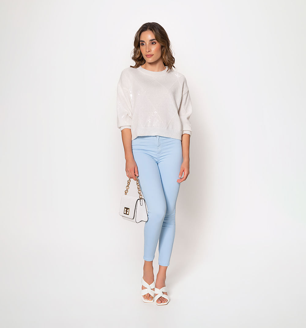 Jean  ultraslim tiro sueper alto, cinco