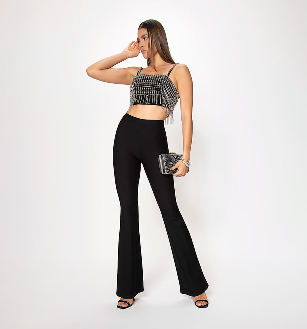 Top con accesorio de cristal