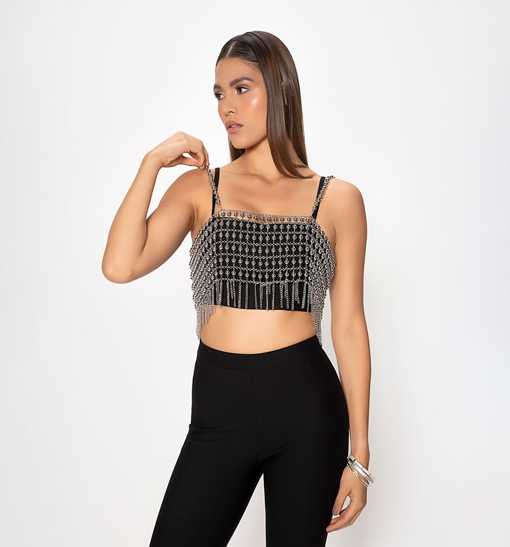 Top con accesorio de cristal
