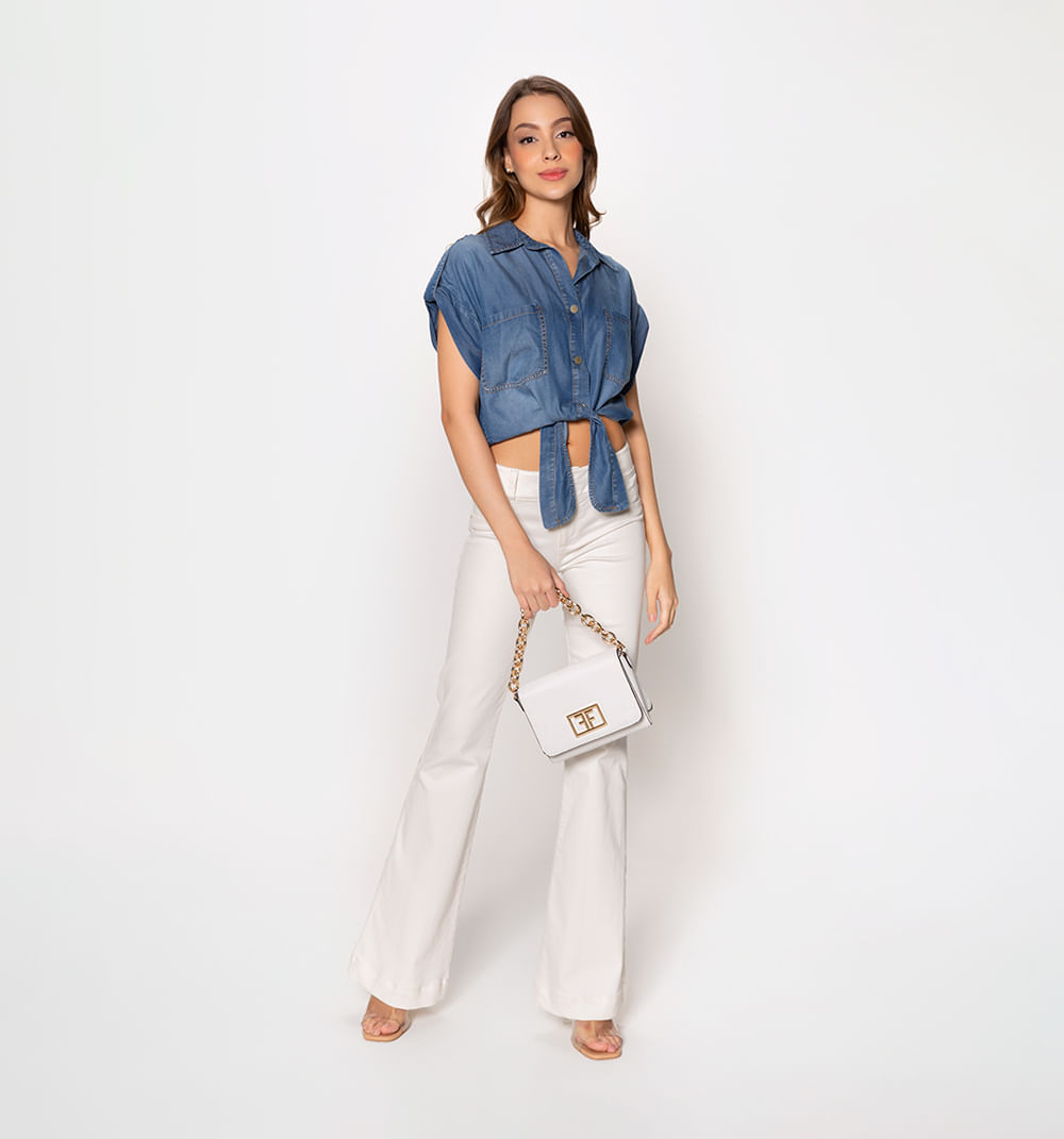Blusa sisa camisera de anudar