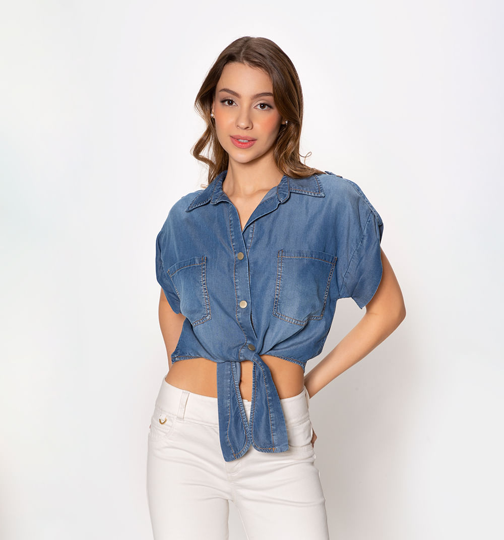 Blusa sisa camisera de anudar