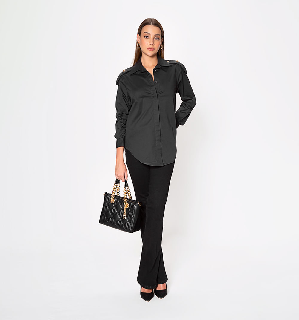 Bluson camisero manga larga con puño