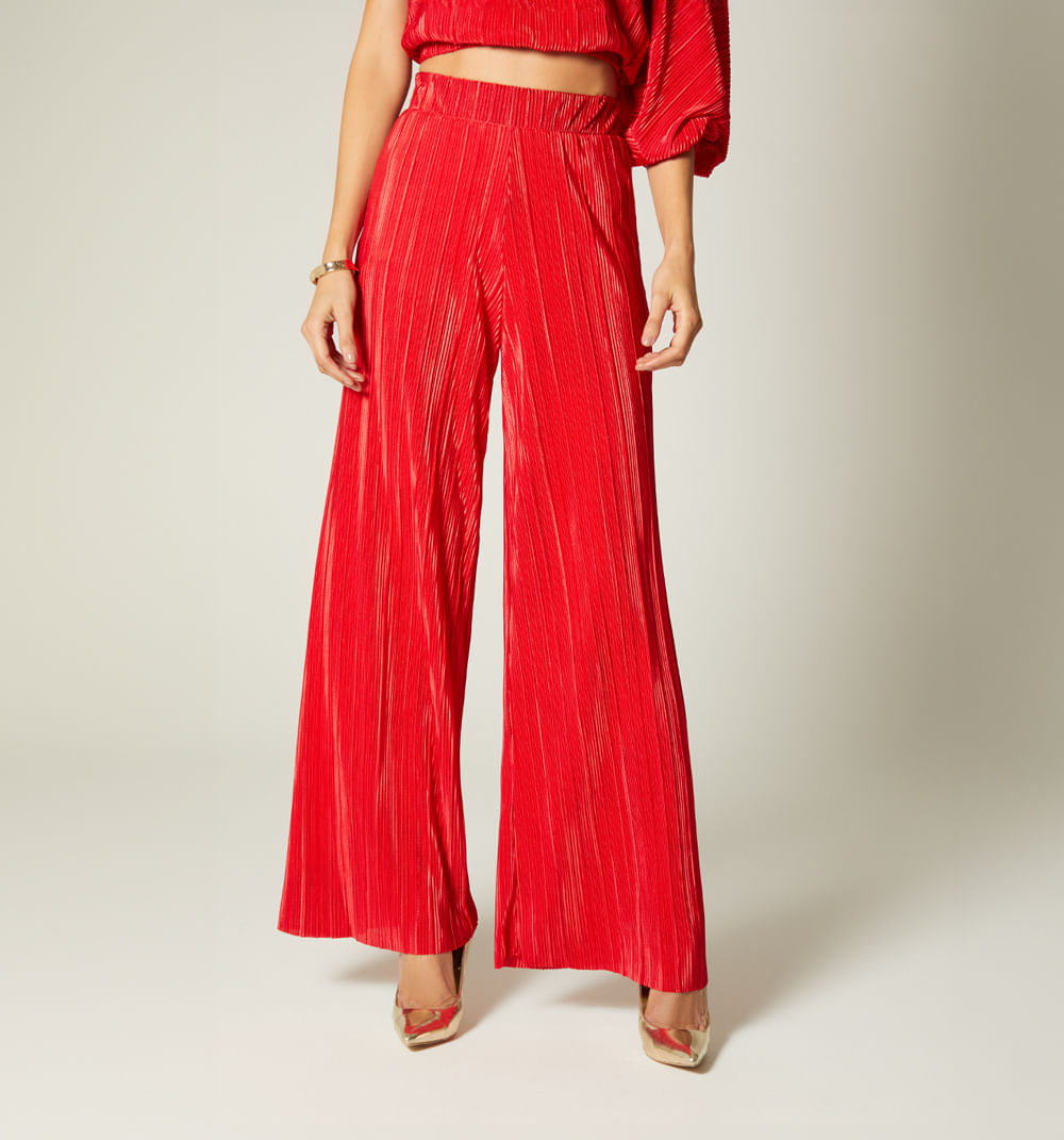 Pantalon palazo con elastico interno