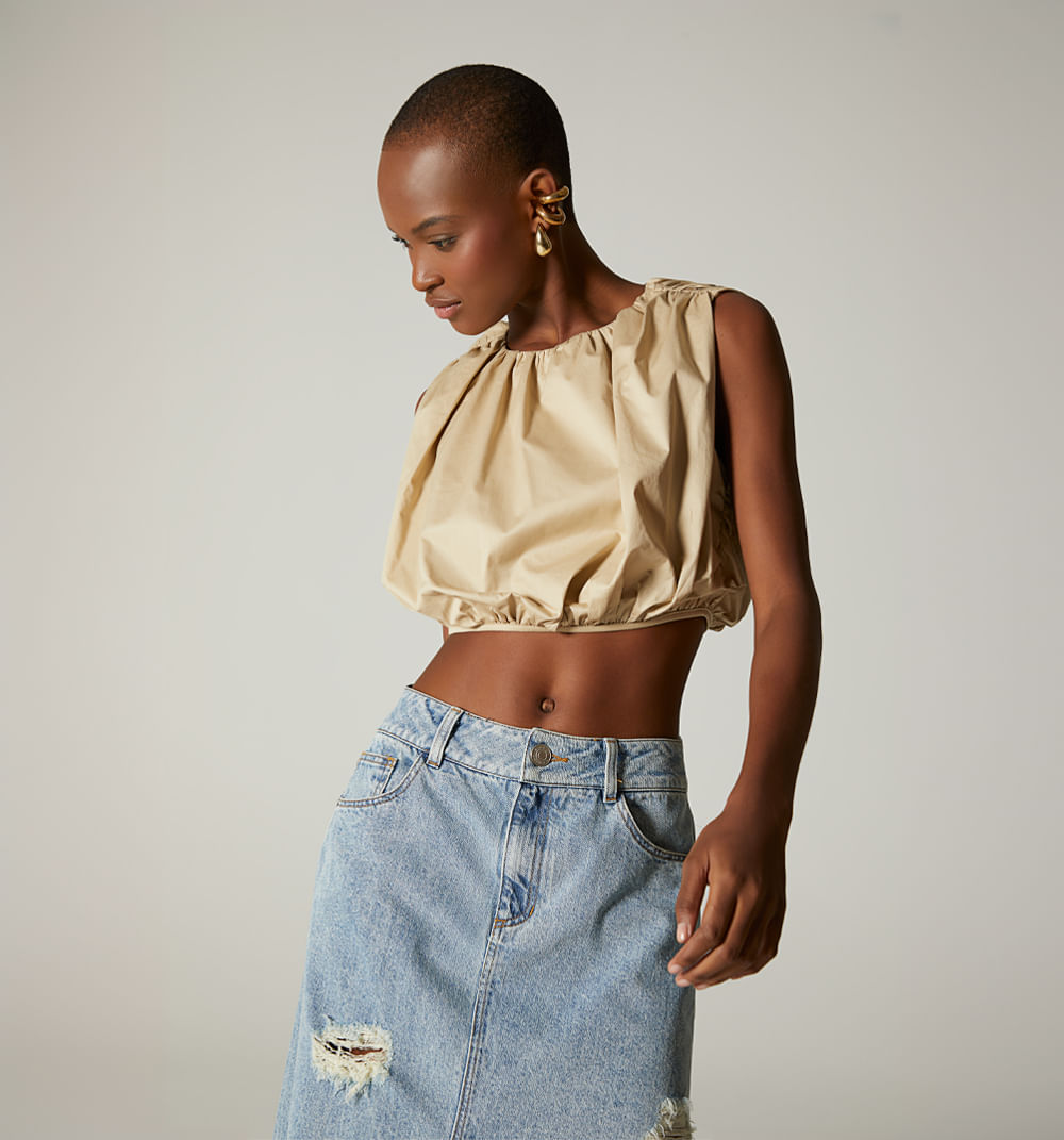 Blusa sisa zurcida