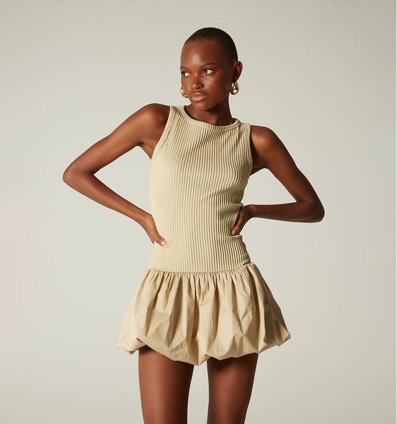 Vestido falda globo hotsell