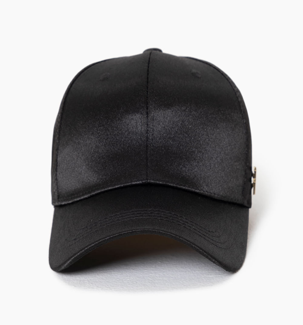 Gorra sateen con logo ff metalico