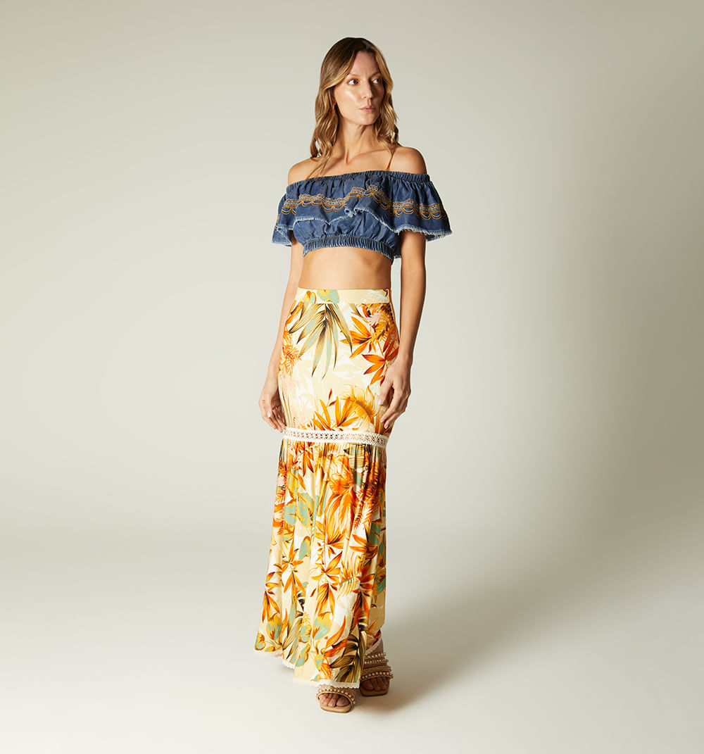 Falda larga con insumo