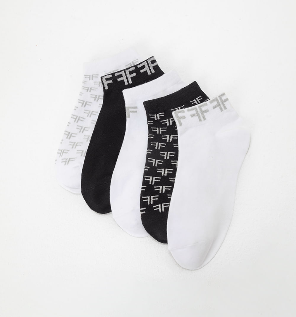 Medias logomania lurex set x 5