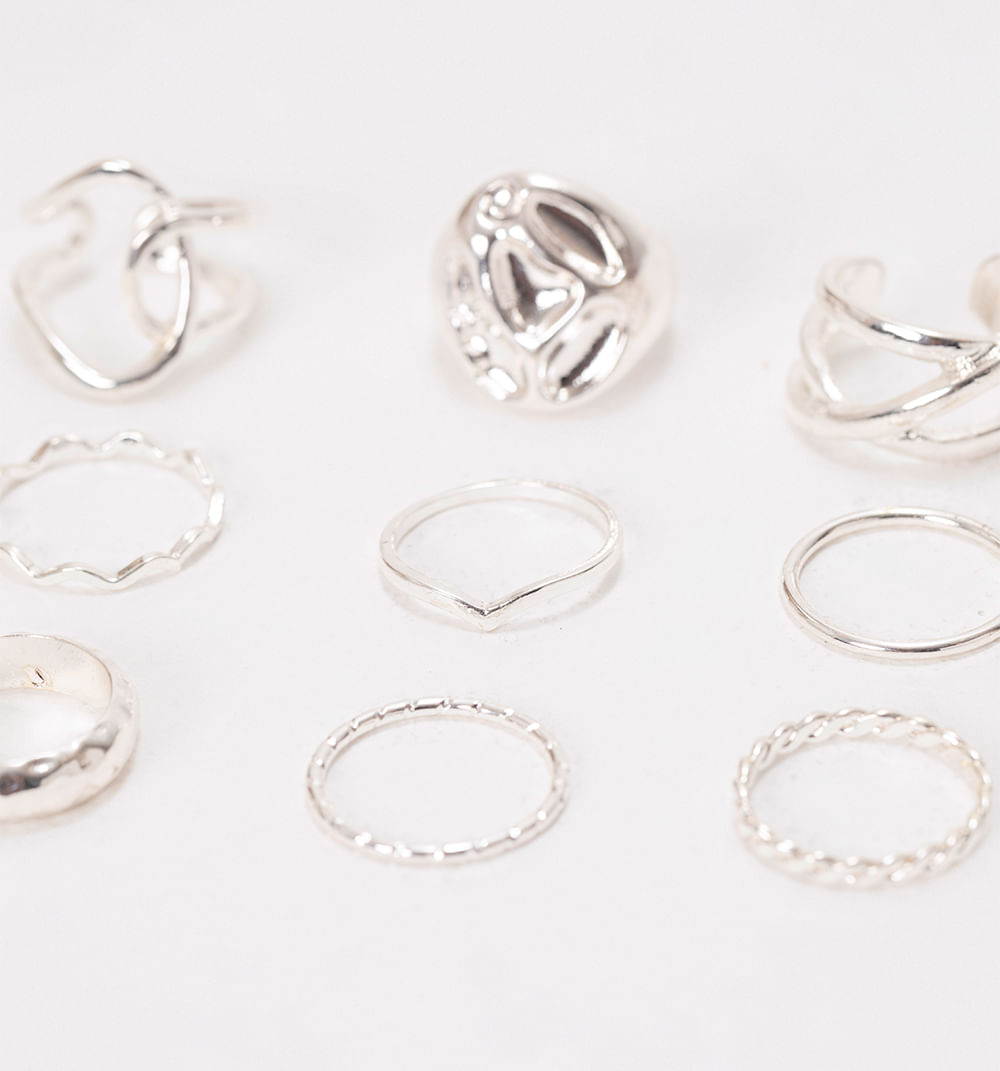 Anillos entorchados set x9