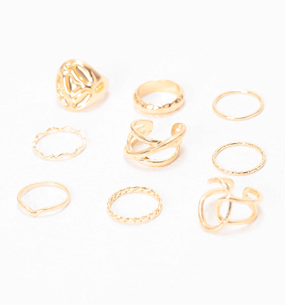 Anillos entorchados set x9