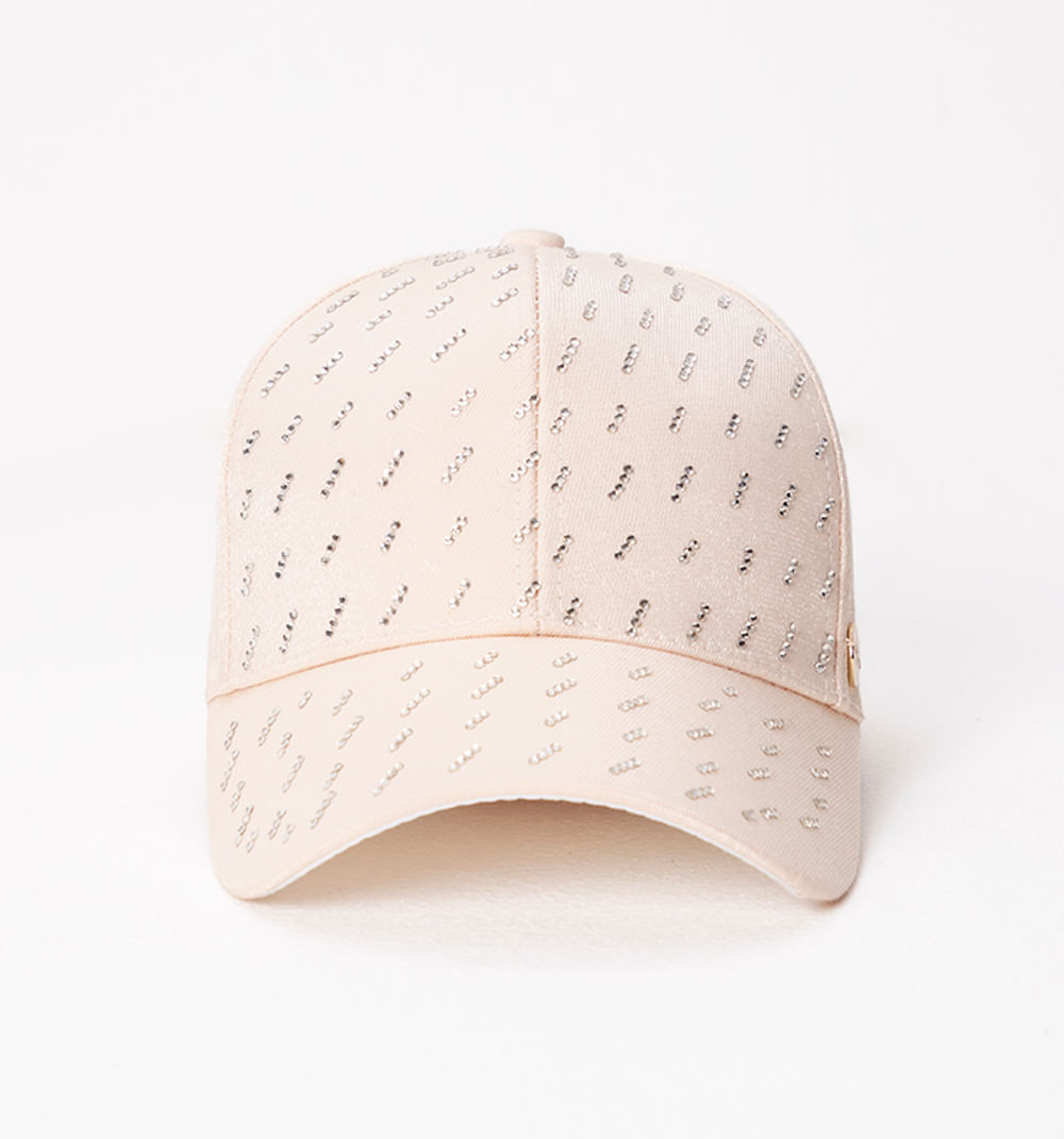 Gorra satin con hotfix