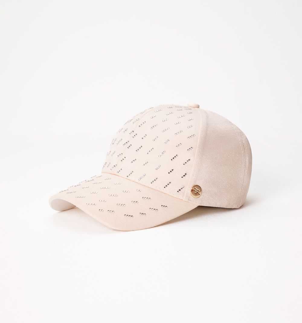 Gorra satin con hotfix