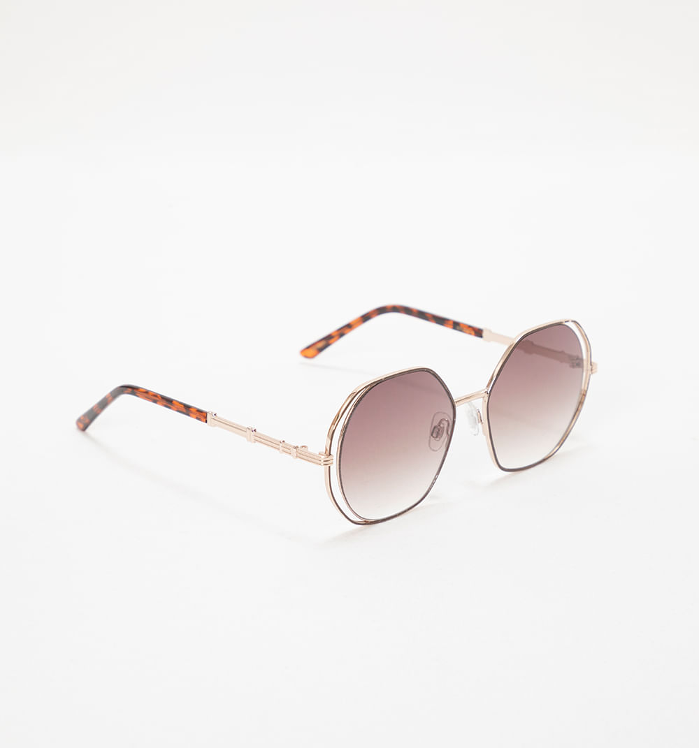 Gafas maxi lente ombre y marco metalico