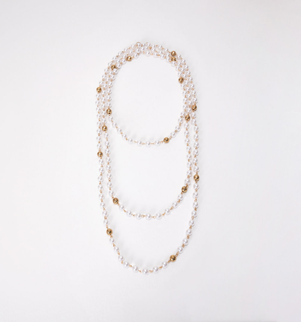Collar largo perlas