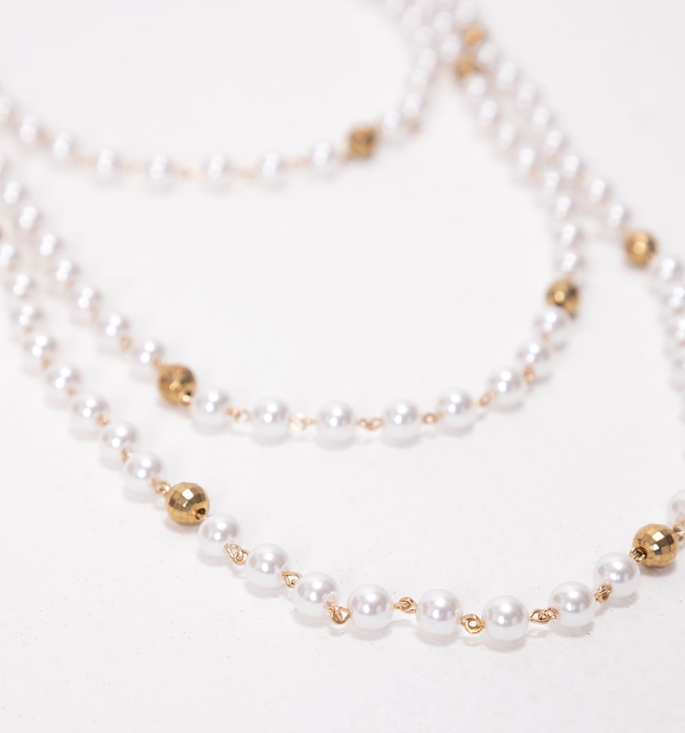 Collar largo perlas
