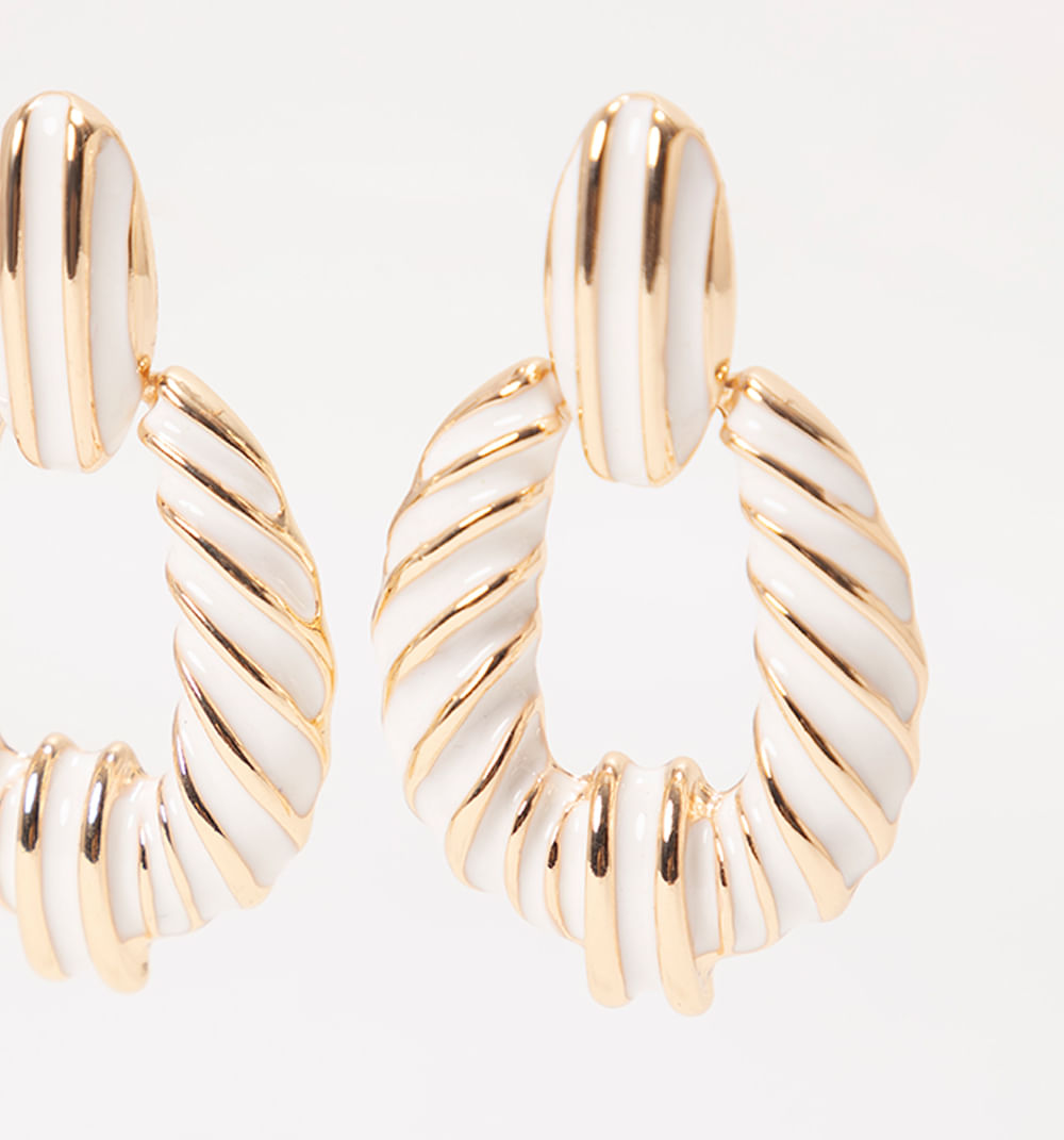 Aretes entorchados esmalte