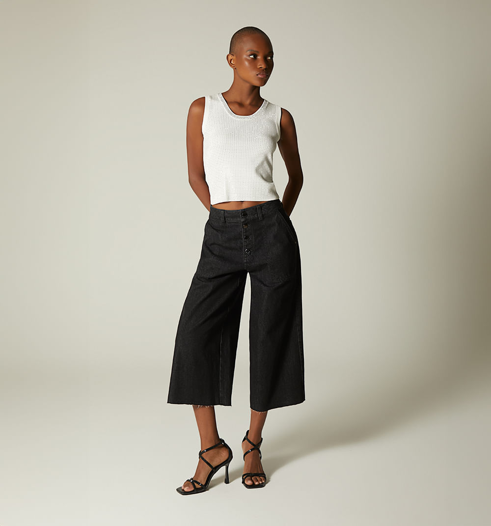 Blusa maga sisa con hotfix