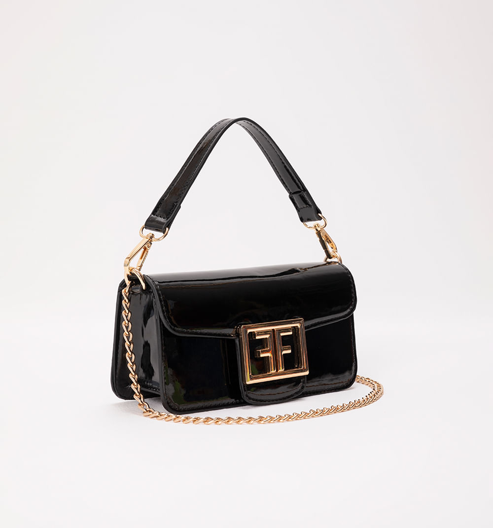 Bolso manos libres en charol
