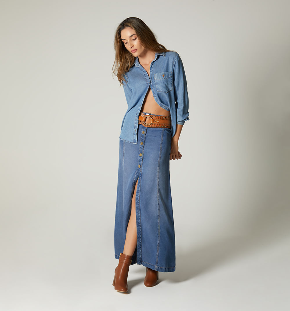 Camisera basica manga larga over size  c