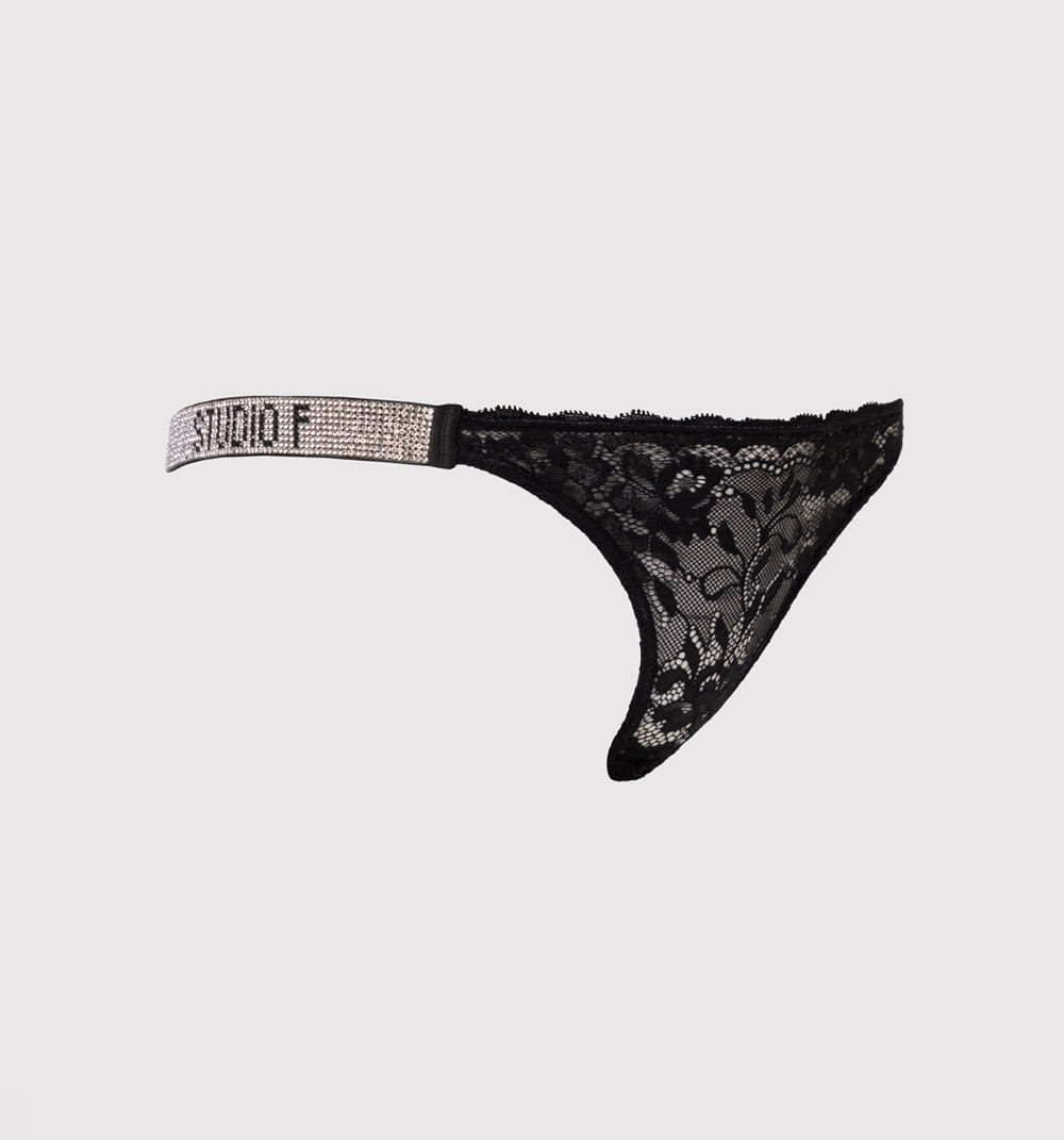 Panty encaje detalletira  logo hotfix