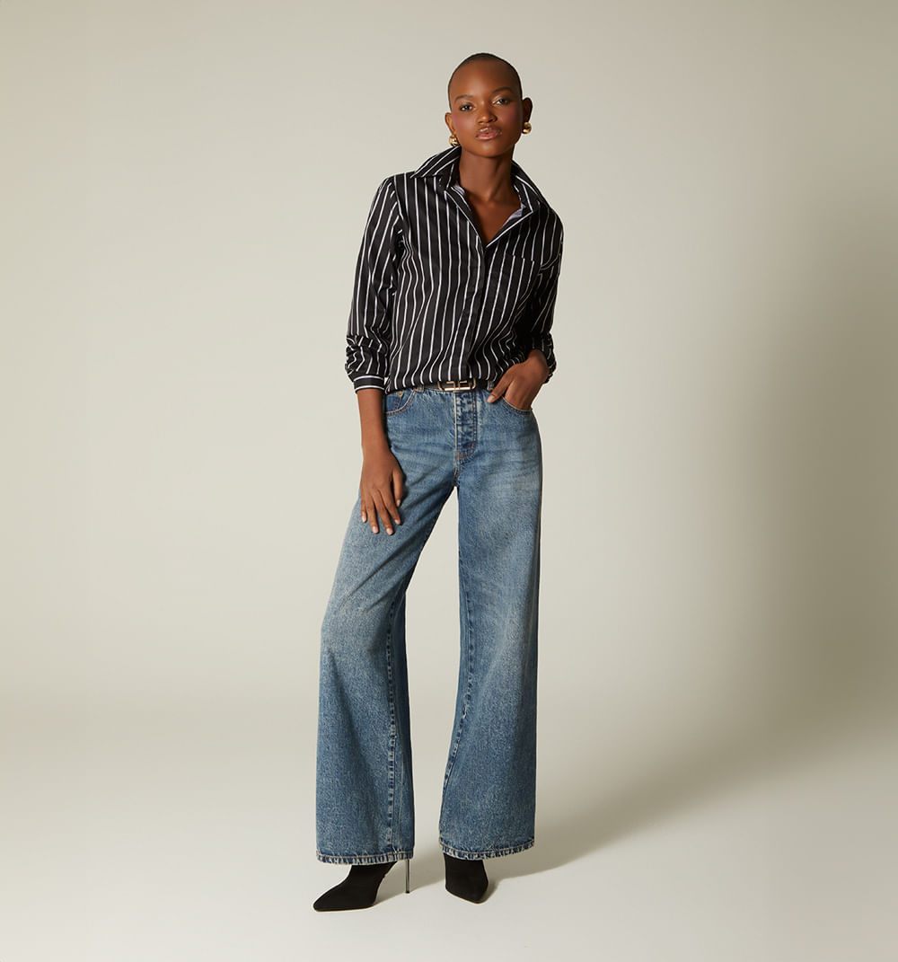 Camisera basica manga larga over size  c