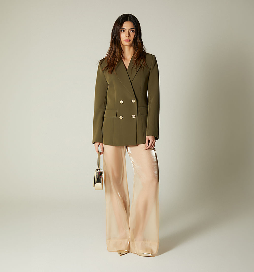 Blazer oversize cuatro botones