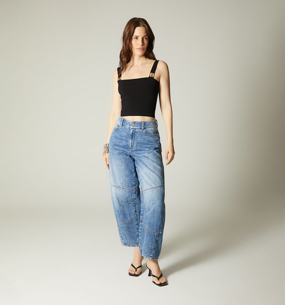 Blusa tiras con herraje ff