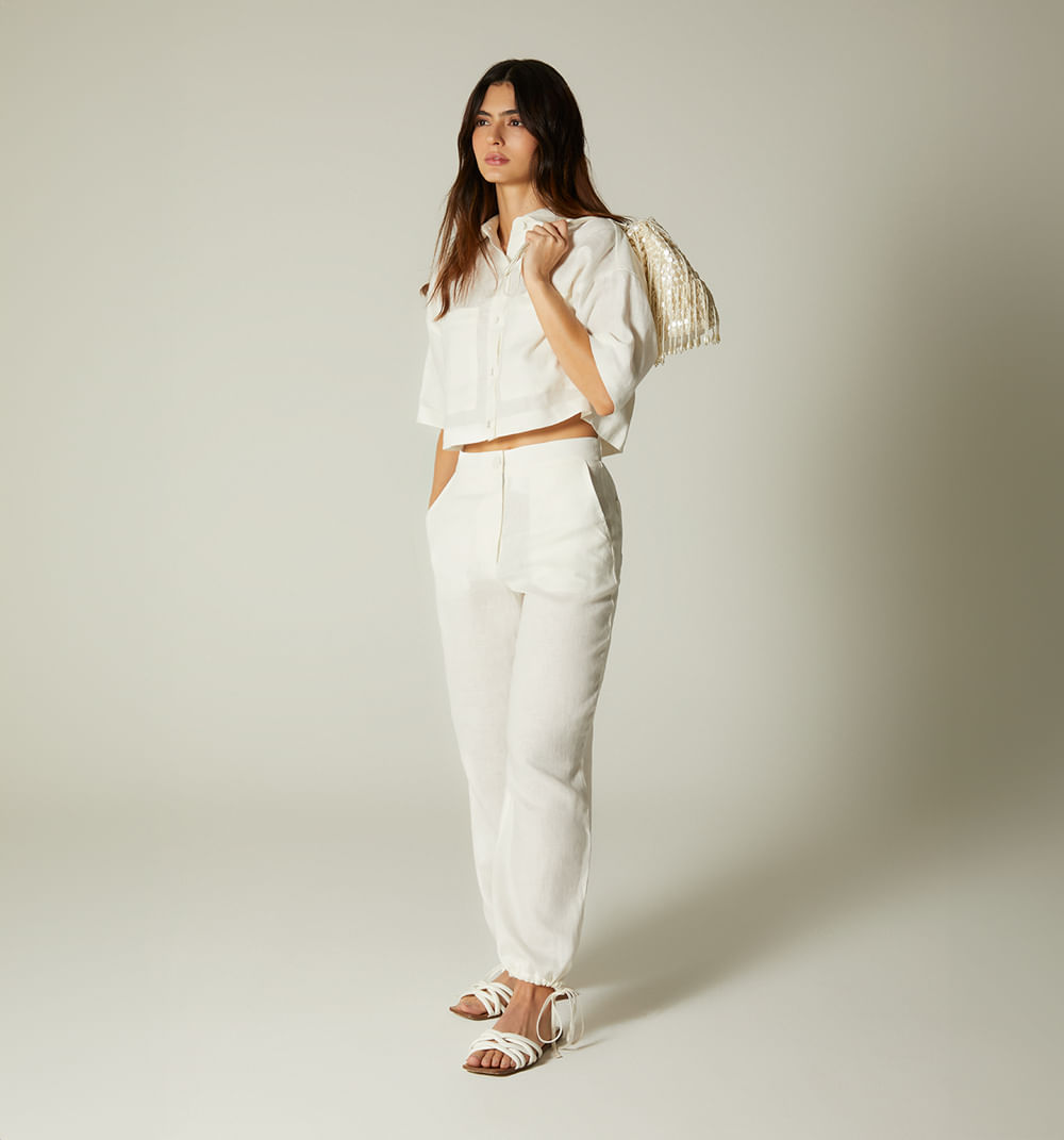 Conjunto pantalon y camisa boxy