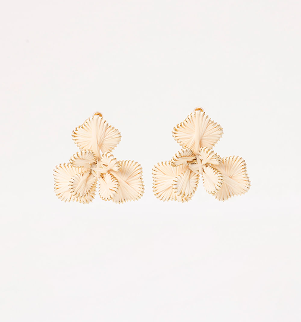 Aretes flores 3d con volumen