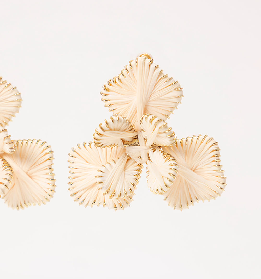 Aretes flores 3d con volumen