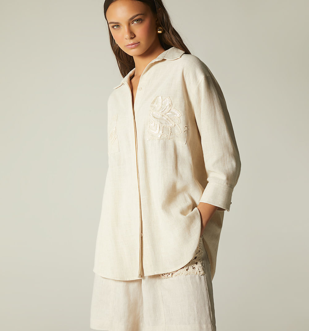 Bluson manga 3/4 bolsillo y almilla comb