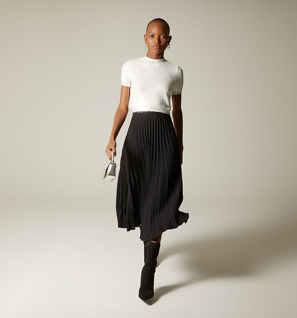 Blusa tejida efecto foil