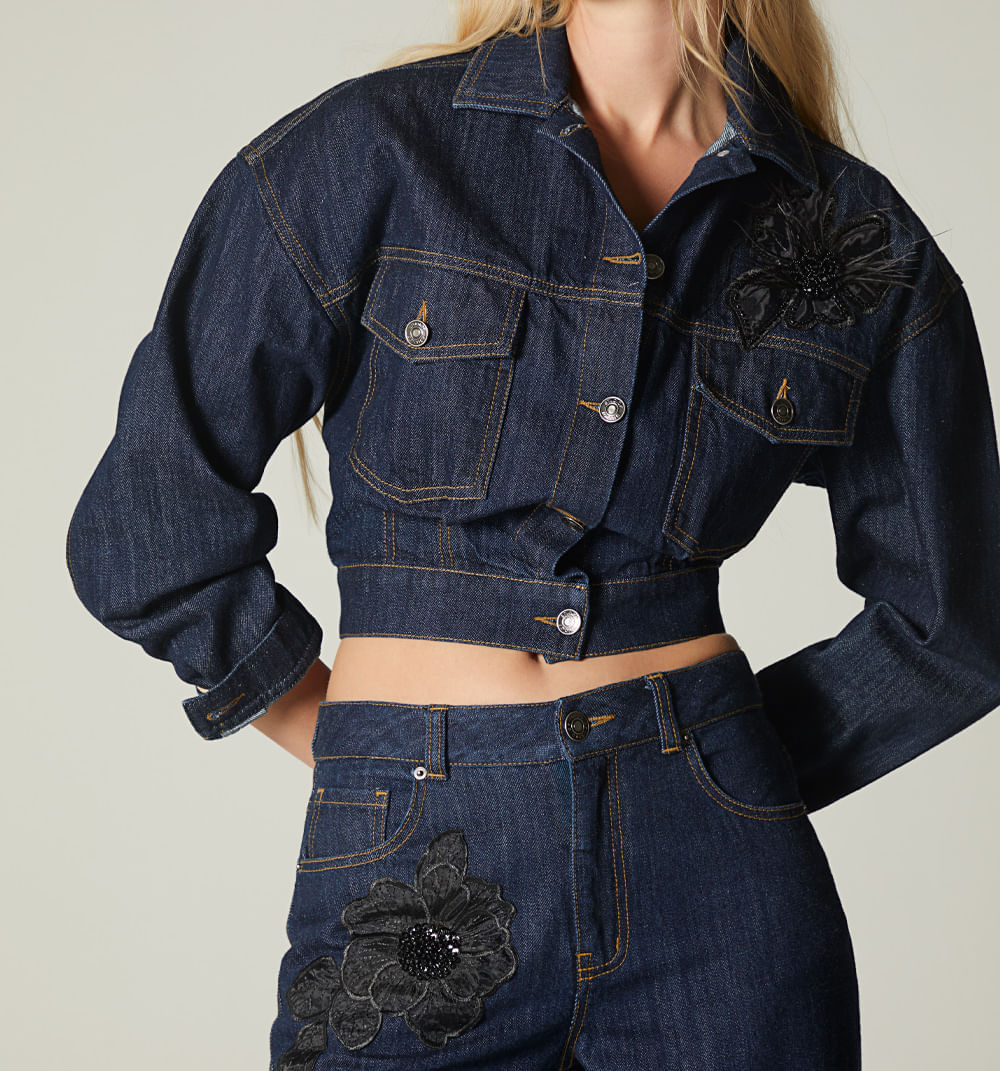 Chaqueta oversize larga para mujer