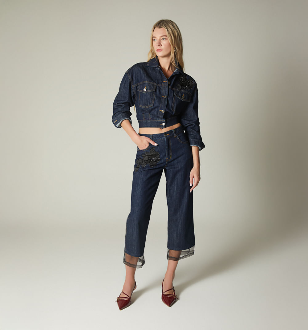 Chaqueta oversize larga para mujer