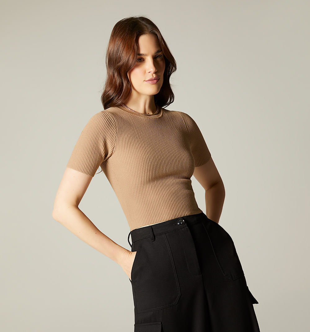 Blusa manga corta basica