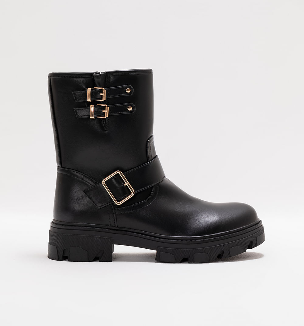 Botin con correas decorativas