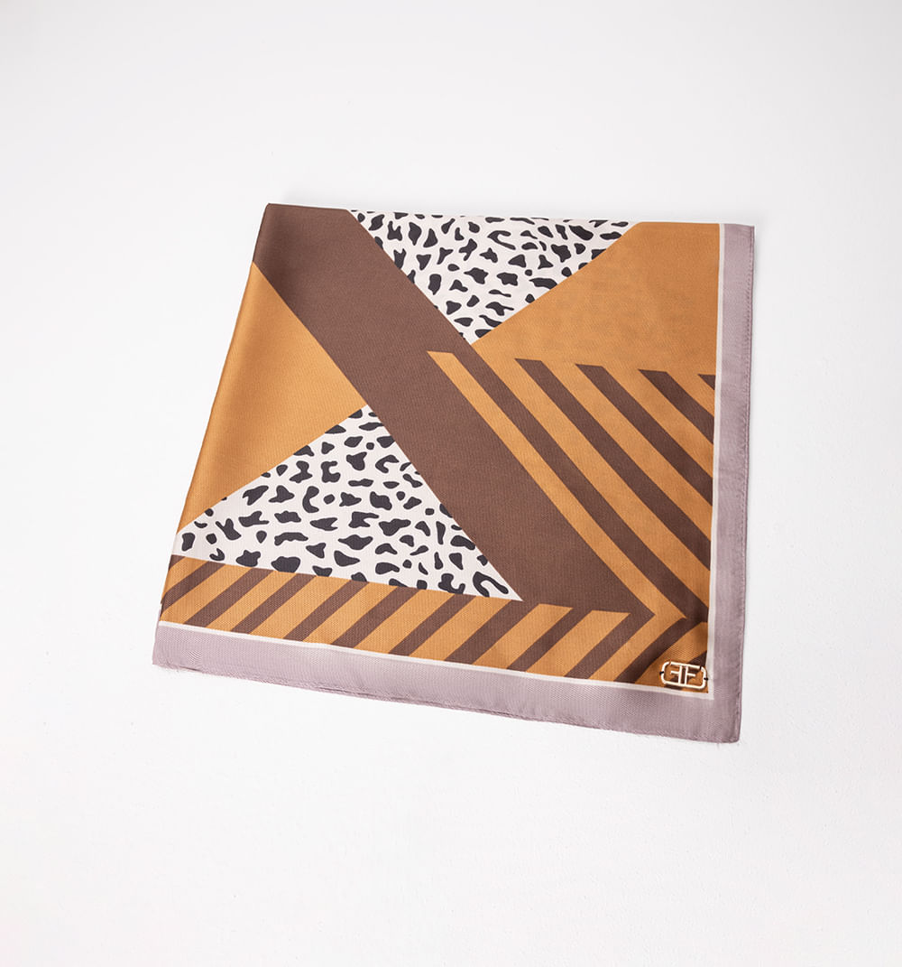 Bufanda tipo pañuelo mix estampado