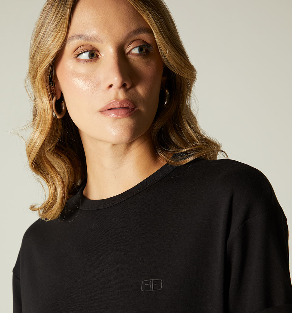 Camiseta manga corta boxy