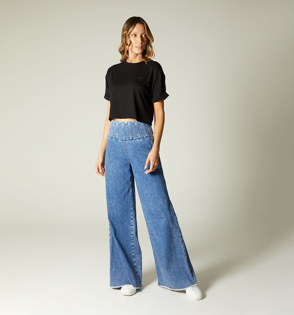 Camiseta manga corta boxy