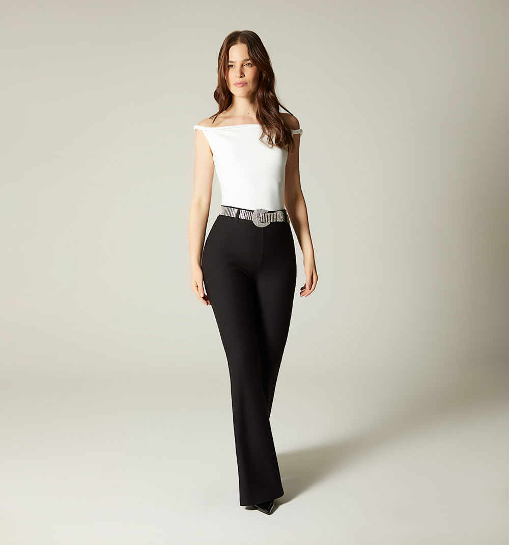 Leggins bota campana tiro super alto con