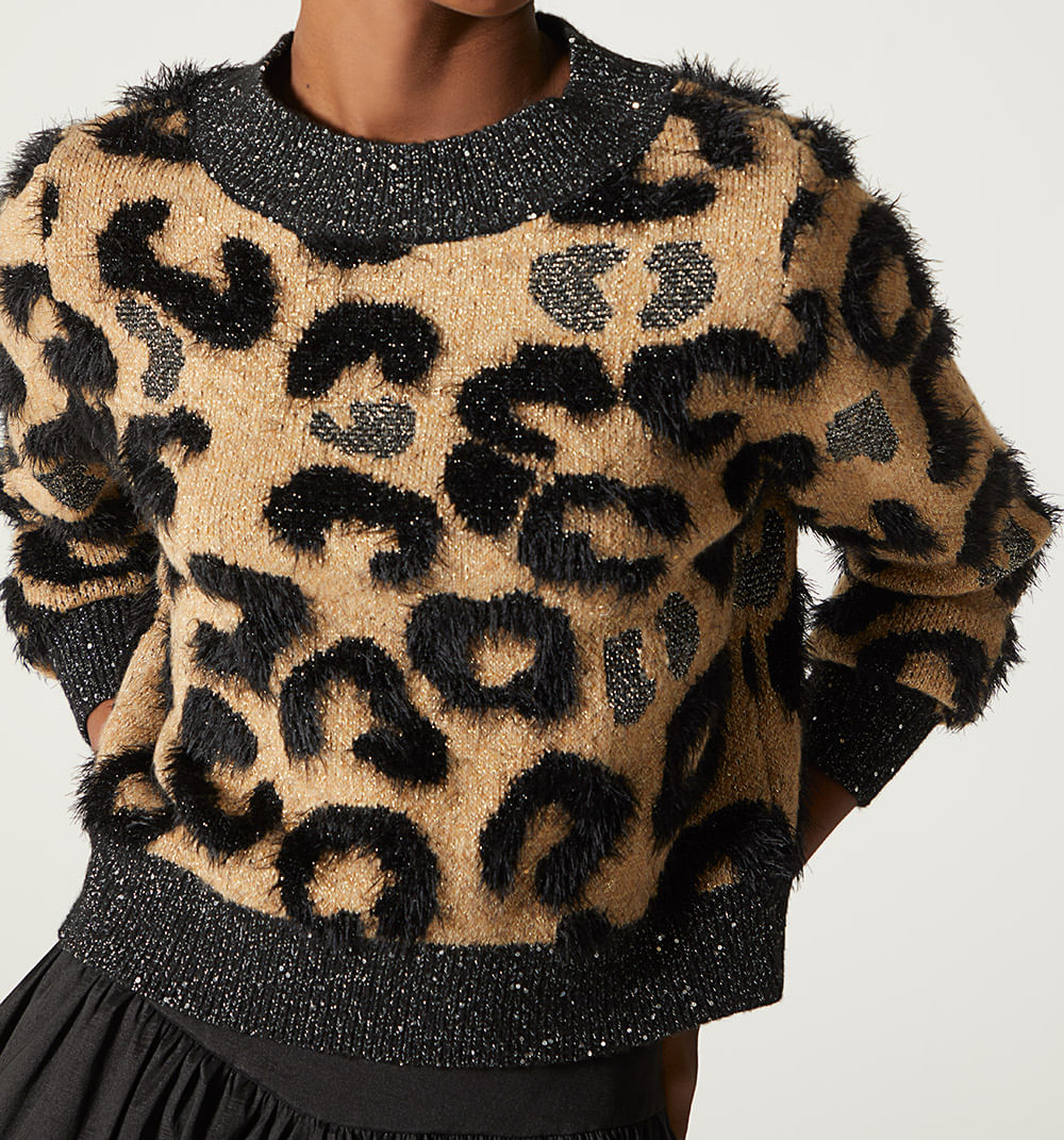Buso tejido animal print