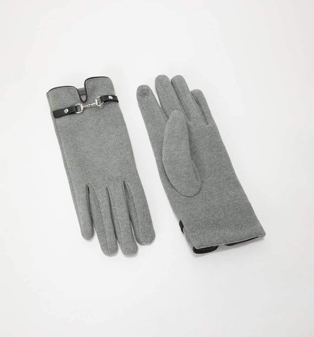 Guantes suede detalle correa