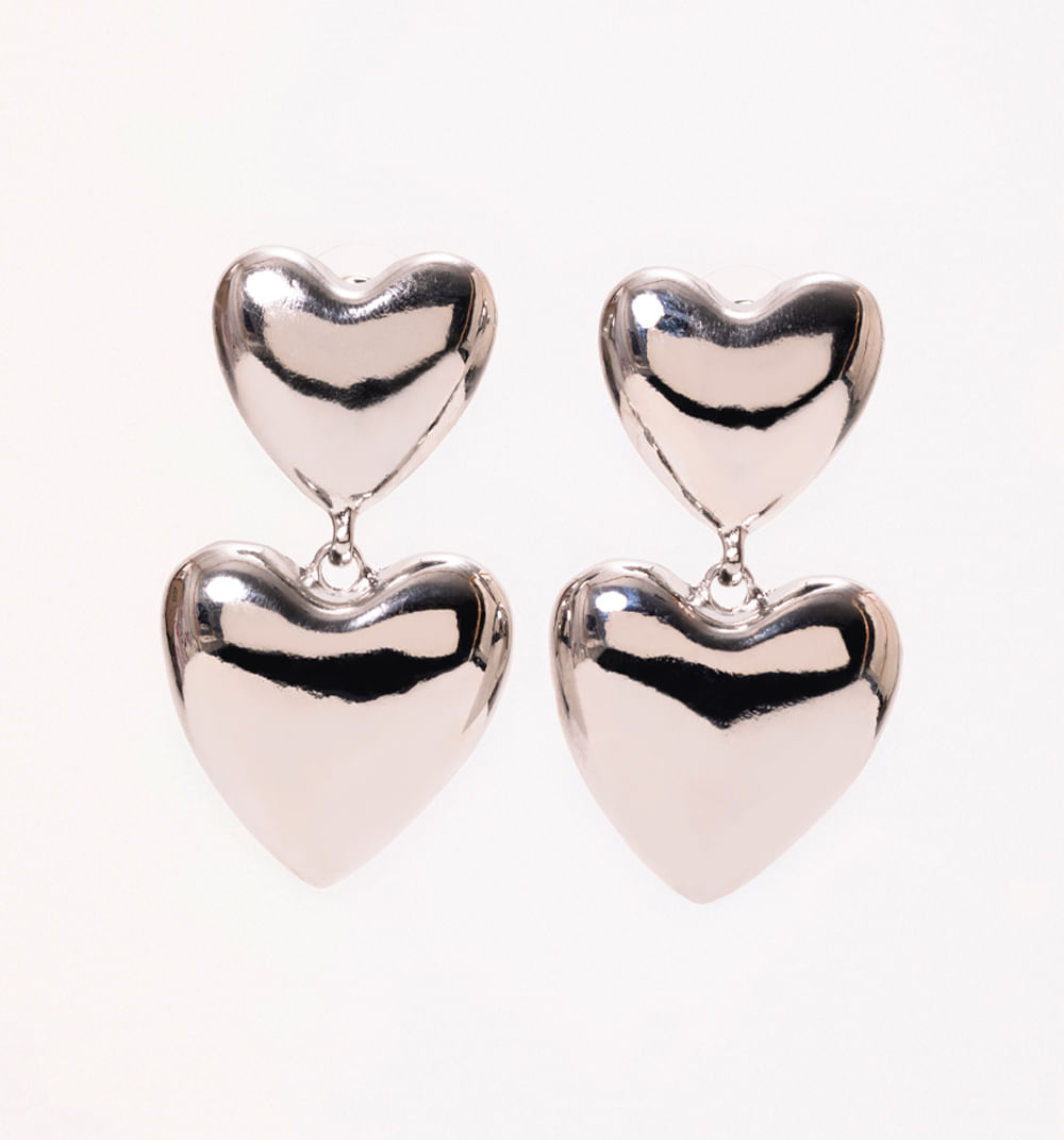 Aretes duo corazon