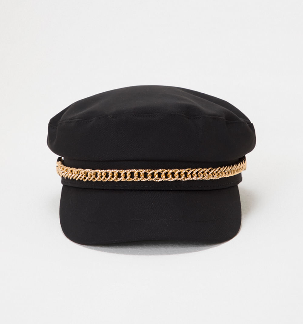 Sombrero tipo boina con insumo decorativ