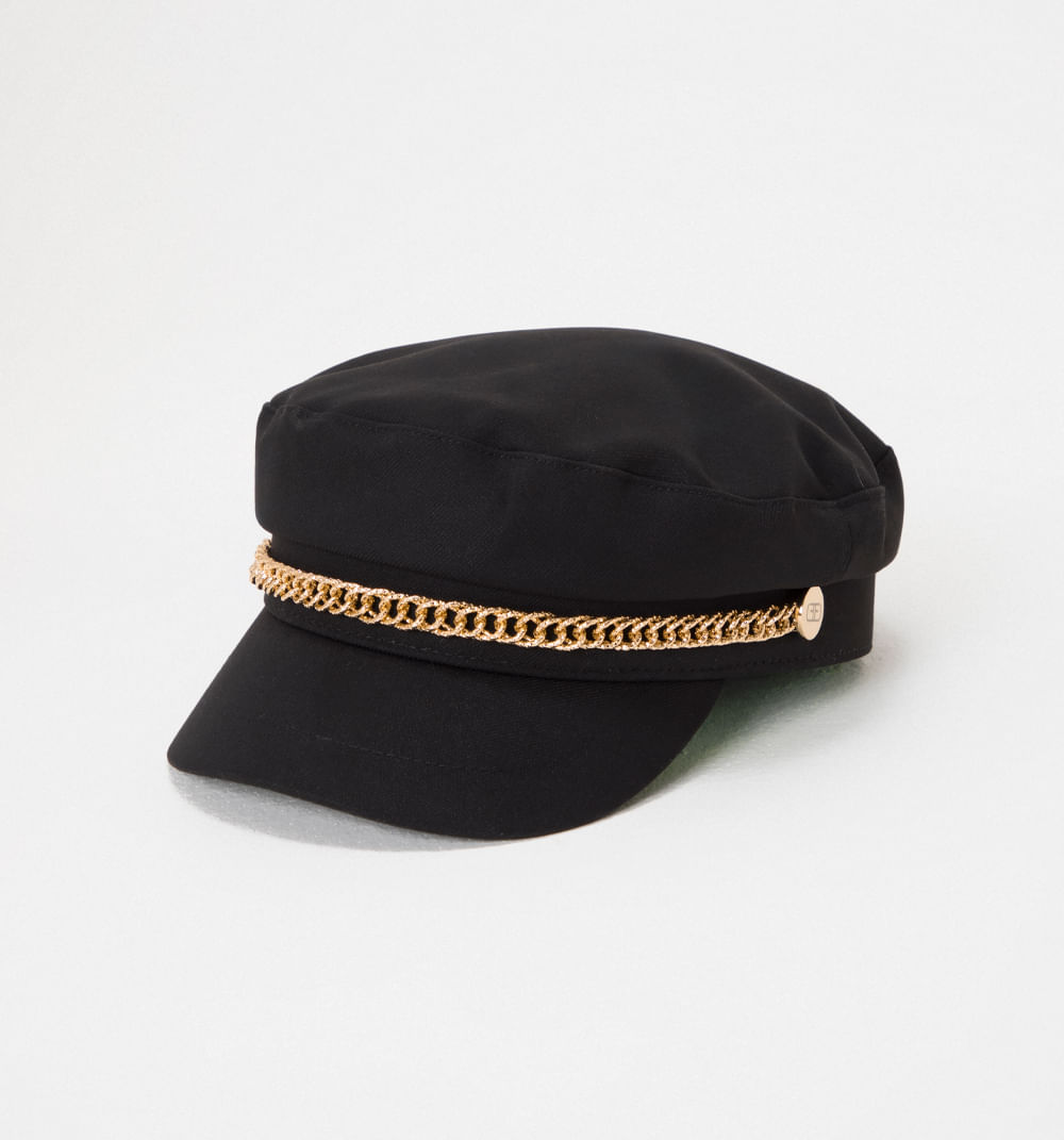 Sombrero tipo boina con insumo decorativ