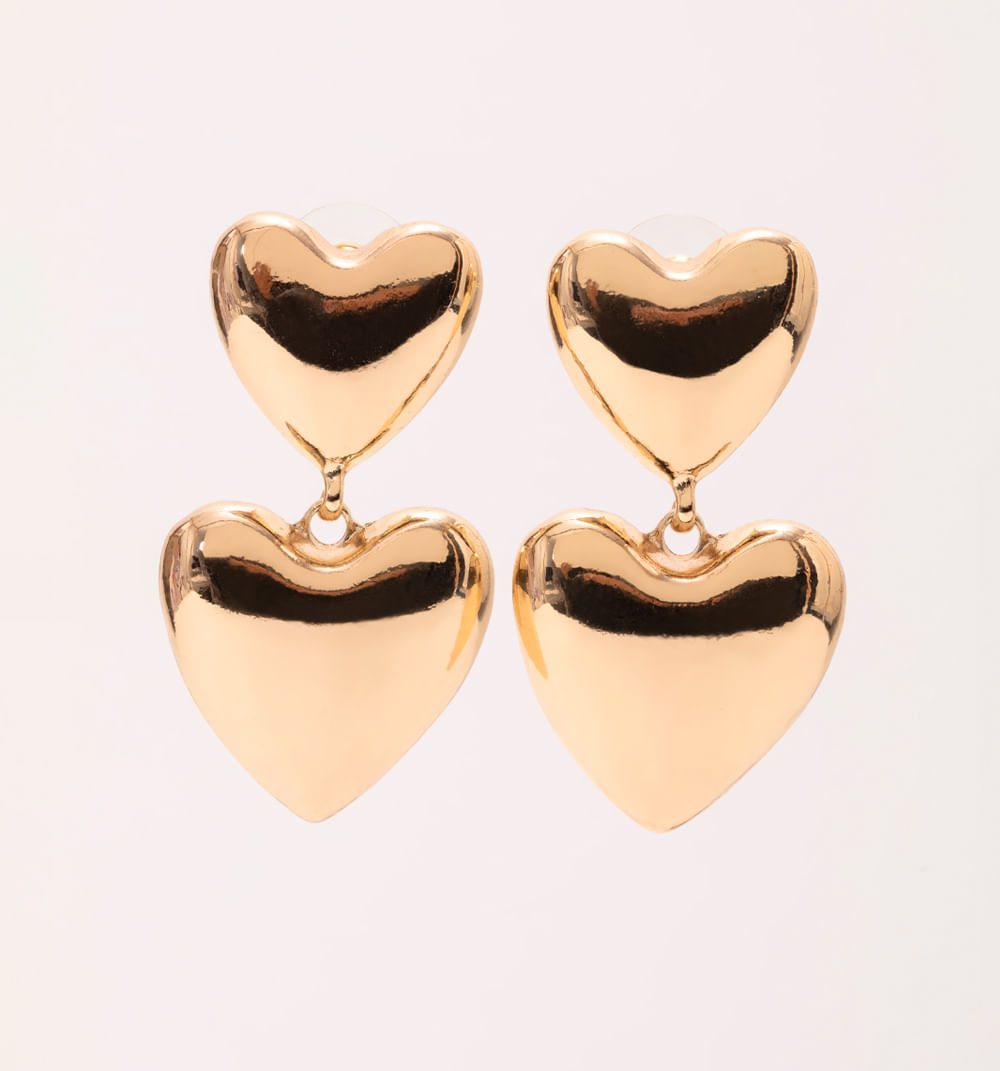 Aretes duo corazon