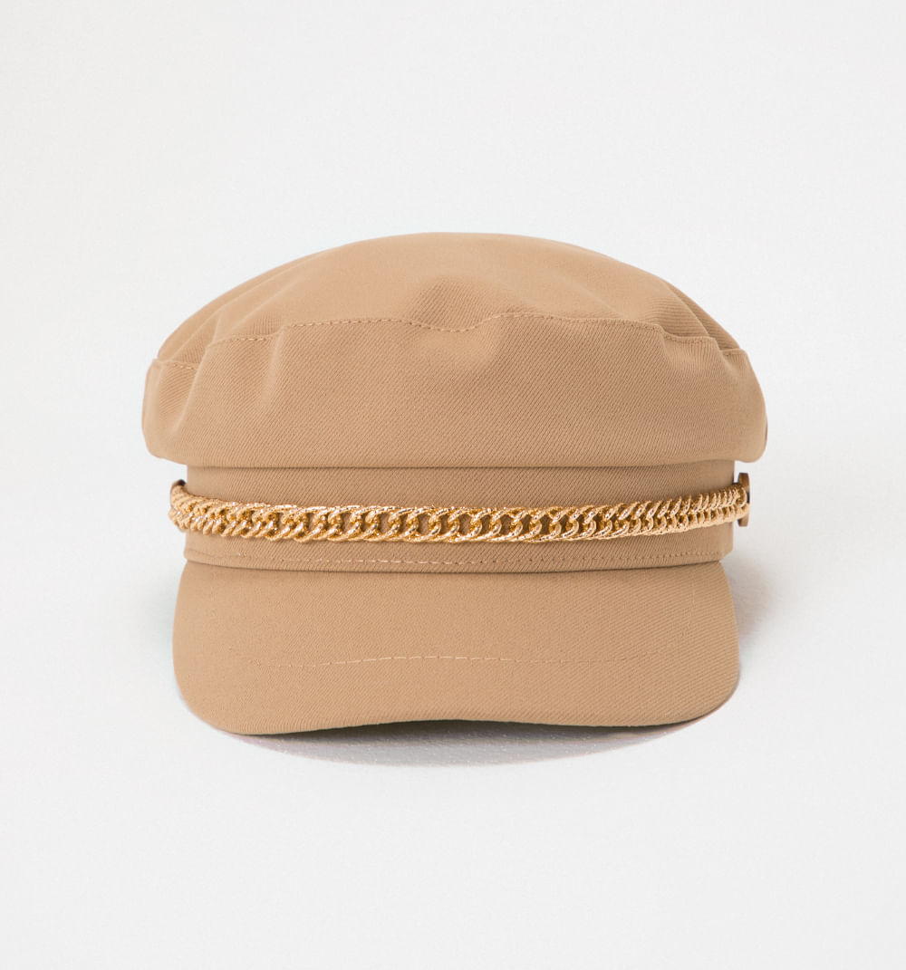 Sombrero tipo boina con insumo decorativ
