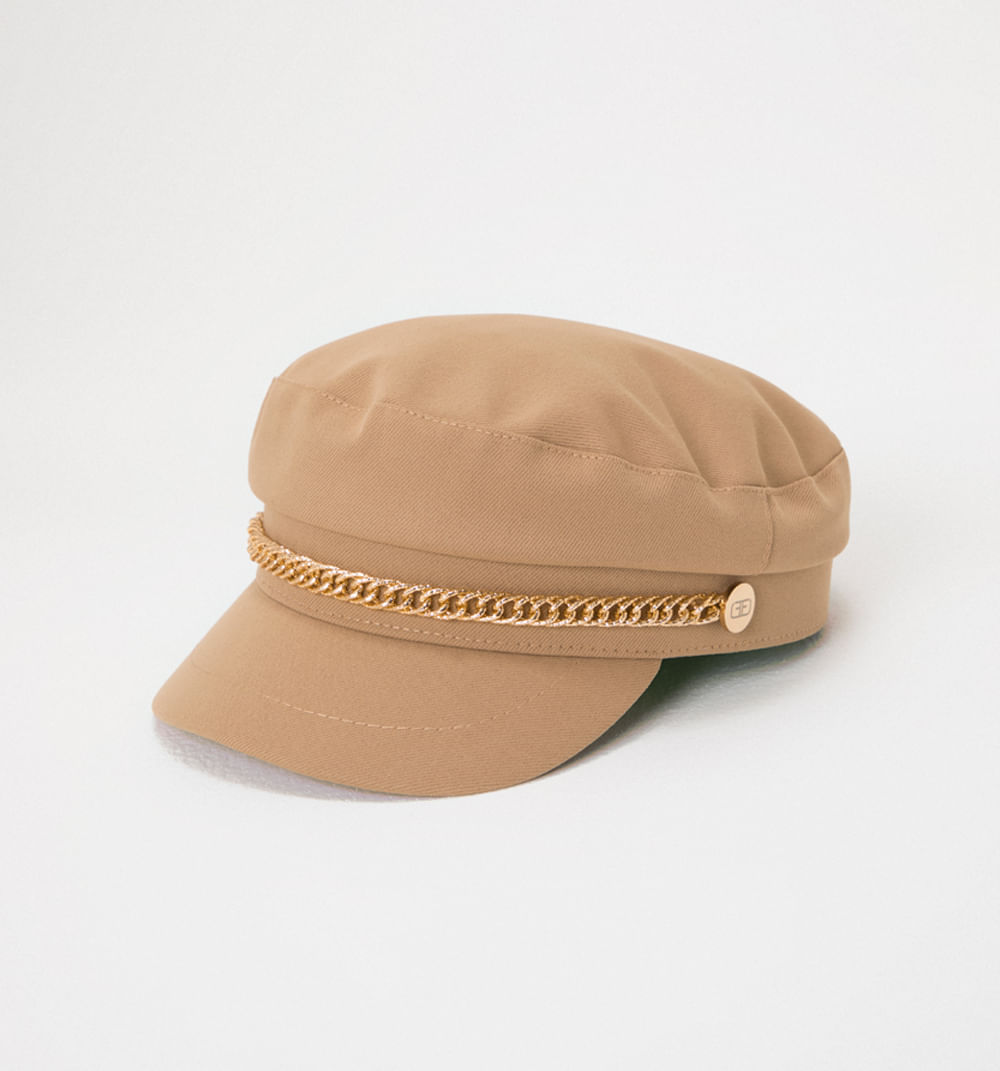 Sombrero tipo boina con insumo decorativ
